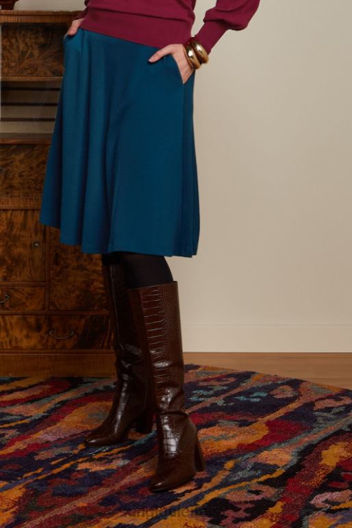 donne King Louie stagno blu gonna serena milano crepe abbigliamento 0L484144 donne King Louie stagno blu gonna serena milano crepe abbigliamento 0L484144